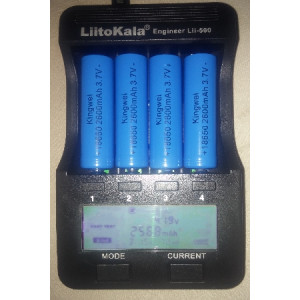 Liitokala Lii-500 18650 Kalem PİL ŞARJ ve Kapasite..