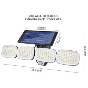 Solar Güneş Enerjili 200 Led 4x18650 pilli Park Ba..