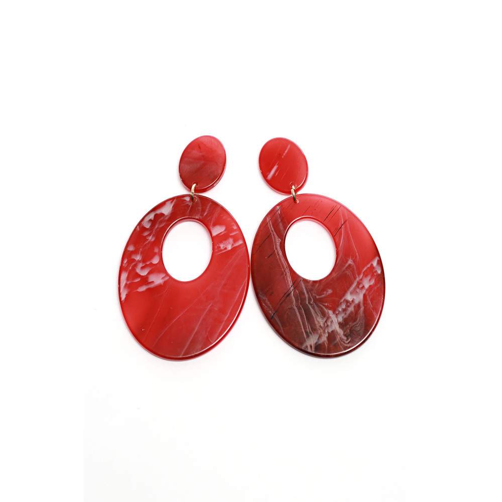 OVAL İÇİ DELİKLİ KÜPE