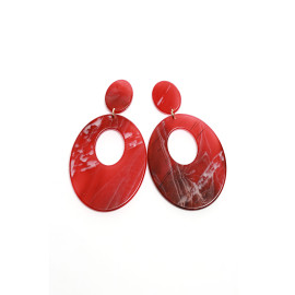 OVAL İÇİ DELİKLİ KÜPE