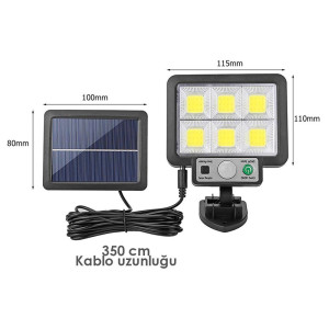 AYRI GÜNEŞ PANELLİ HAREKET SENSÖRLÜ ÜÇ MODLU SOLAR..